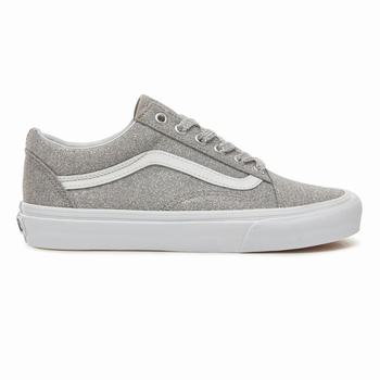 Damske Tenisky Vans Lurex Glitter Old Skool Strieborne/Biele VA47KSGBM